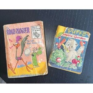 2 small, vintage books